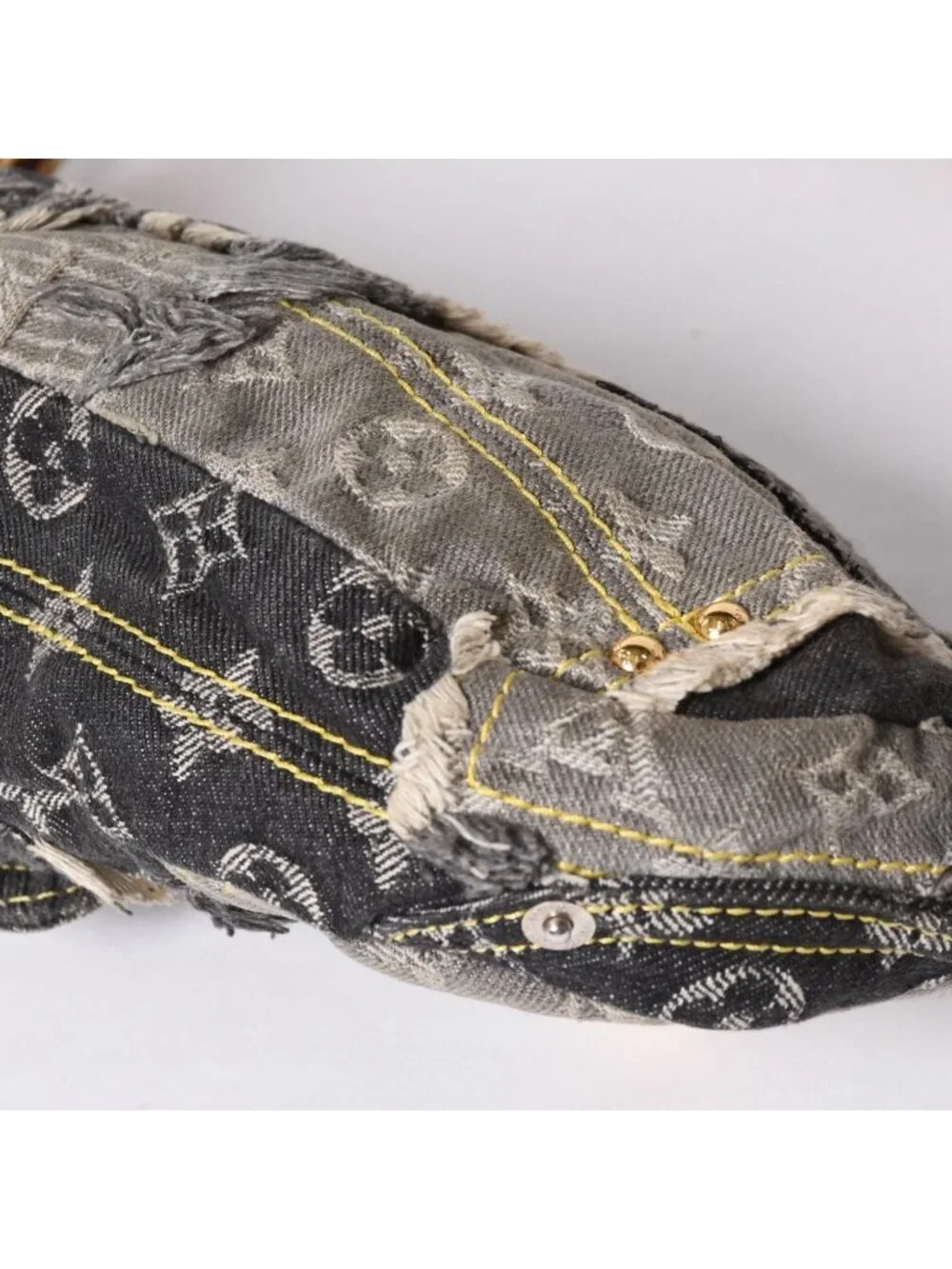 Louis Vuitton Monogram Denim Pouch Black